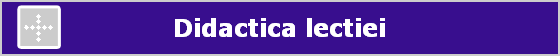 Didactica lectiei