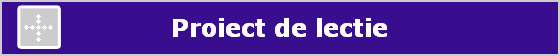 Proiect de lectie